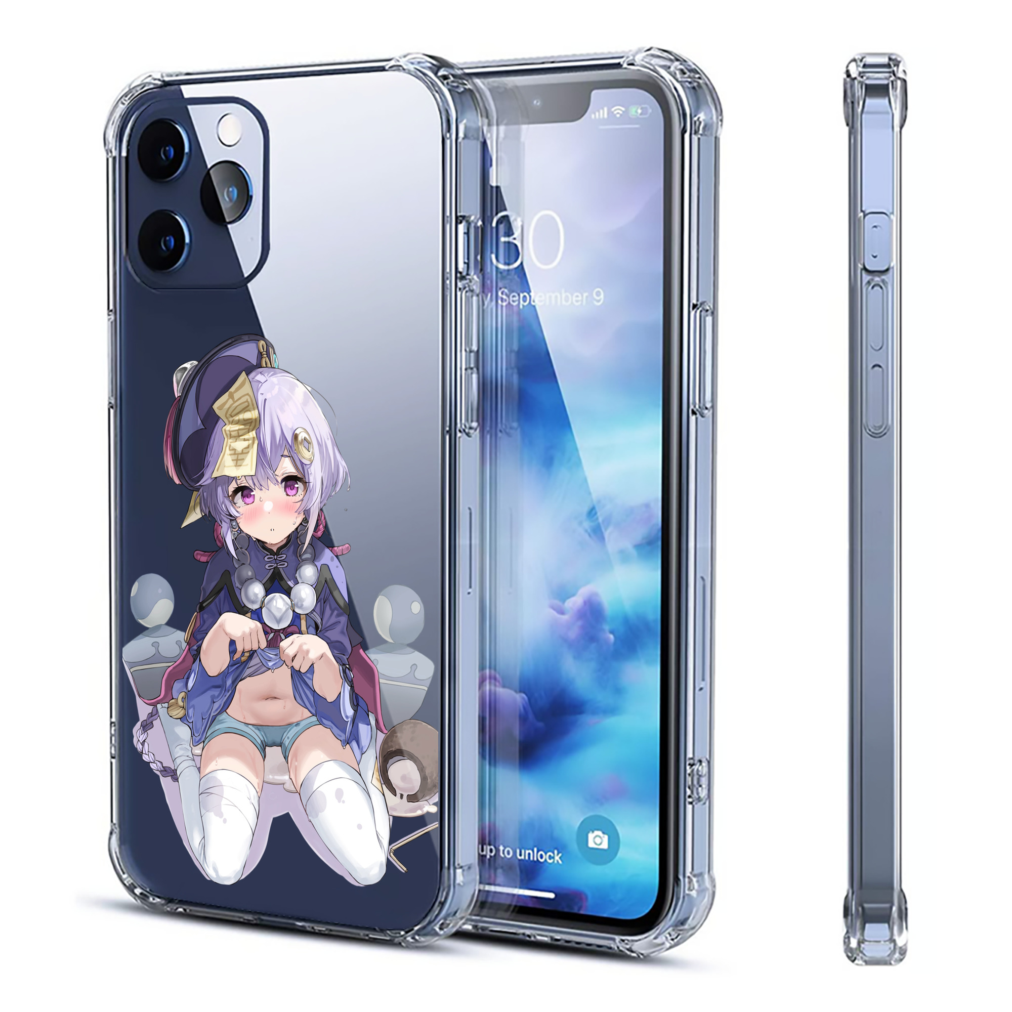 げんし神 七七 なな  genshin Nana 【iPhone 12シリーズ対応】透明スマホケース（クリアソフトケース）